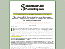 Tablet Screenshot of investmentclubaccounting.com